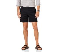 Amazon Essentials Pantaloncini Chino Elasticizzati e Aderenti da 18 cm Uomo, Nero, 29W
