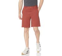 Amazon Essentials Pantaloncini Chino Lunghezza Classica da 23 Cm Uomo, Ruggine, 38W