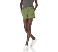Amazon Essentials Pantaloncini Chino Slim Fit a Vita Media, Interno Gamba 8,9 cm Donna