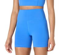 Amazon Essentials Pantaloncini Ciclista Yoga Tecnici in FormFlex Morbidissimo, a Vita Alta, 13 cm Donna, Blu Oceano, XXL