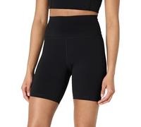 Amazon Essentials Pantaloncini Ciclista Yoga Tecnici in FormFlex Morbidissimo, a Vita Alta, 18 cm Donna, Nero, S
