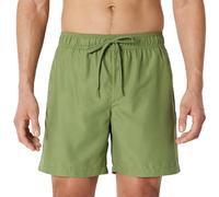 Amazon Essentials Pantaloncini da Bagno con Fodera Interna in Rete, Tasche, Chiusura con Coulisse Uomo, Verde Oliva, L