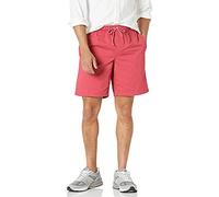 Amazon Essentials Pantaloncini da Passeggio con Coulisse Vestibilità Comoda, Interno Gamba 20cm (Disponibili in Taglie Forti) Uomo, Rosso Lampone, XS