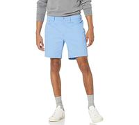 Amazon Essentials Pantaloncini Elasticizzati Aderenti con Cuciture Interne Interno Gamba 18 cm Uomo, Blu Chiaro, 29W