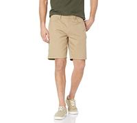 Amazon Essentials Pantaloncini Elasticizzati con 5 Tasche Taglio Dritto, Interno Gamba 23cm Uomo, Marrone Kaki, 33W