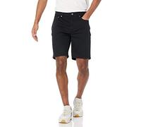 Amazon Essentials Pantaloncini Elasticizzati con 5 Tasche Vestibilità Aderente, Interno Gamba 22,9cm Uomo , Nero, 30W