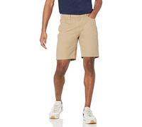 Amazon Essentials Pantaloncini Elasticizzati con 5 Tasche Vestibilità Aderente, Interno Gamba 22,9cm Uomo , Marrone Kaki, 30W