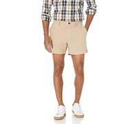 Amazon Essentials Pantaloncini Oxford Slim Fit Elasticizzati, Leggeri e Confortevoli 13cm Uomo, Marrone Kaki, 30W
