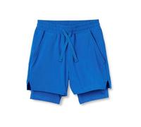 Amazon Essentials Pantaloncini Sportivi per Educazione Fisica ad Alte Prestazioni, in Tessuto Elasticizzato con Fodera Bambini e ragazzi, Blu, 10 anni
