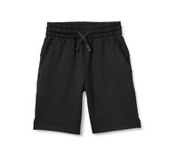 Amazon Essentials Pantaloncini Sportivi Tecnici ad Alte Prestazioni, in Maglia Elasticizzata Bambini e ragazzi, Nero, 6-7 anni
