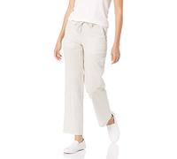 Amazon Essentials Pantaloni A Gamba Larga con Coulisse in Misto Lino vestibilità Comoda Donna, Ecru, XL Plus