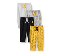 Amazon Essentials Pantaloni Bimbo, Pacco da 4, Winnie The Pooh Oh Bother, 0-3 mesi