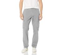 Amazon Essentials Pantaloni Cargo Elasticizzati e Aderenti (Disponibili nelle Taglie Big & Tall) Uomo, Grigio Chiaro, 29W / 32L