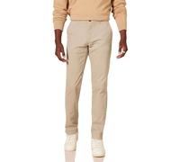 Amazon Essentials Pantaloni Casual Chino Elasticizzati dal Taglio Classico Uomo, Tan, 33W / 34L