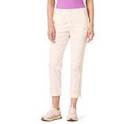 Amazon Essentials Pantaloni Chino a Vita Alta, con Gamba Affusolata, alla Caviglia, dalla vestibilità Standard Donna, Bianco Guscio D'uovo, 52