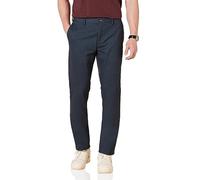 Amazon Essentials Pantaloni Chino Aderenti con Parte Piatta sul Davanti Resistenti alle Pieghe Uomo, Blu Marino, 28W / 28L