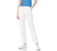 Amazon Essentials Pantaloni Chino Aderenti Elasticizzati Taglio Dritto Donna, Bianco, 50