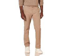 Amazon Essentials Pantaloni Chino Casual Elasticizzati da Indossare Tutto il Giorno, Vestibilità Aderente Uomo , Kaki Scuro, 40W / 34L