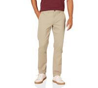 Amazon Essentials Pantaloni Chino Casual Elasticizzati da Indossare Tutto il Giorno, Vestibilità Aderente Uomo , Marrone Kaki, 40W / 29L