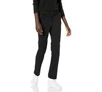 Amazon Essentials Pantaloni chino da donna slim fit, gamba dritta, in twill elasticizzato, nero, taglia 48