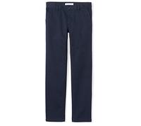 Amazon Essentials Pantaloni Chino Da Uniforme Piatti sul Davanti con Elastico Regolabile Bambine e Ragazze, Blu Marino, 11 anni
