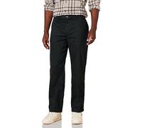 Amazon Essentials Pantaloni Chino da Uomo, vestibilità Classica, Resistenti alle Pieghe, con Parte Anteriore Piatta, Colore Nero, Taglia 58 L x 86 L
