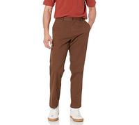 Amazon Essentials Pantaloni Chino da Uomo, vestibilità Classica, Resistenti alle Pieghe, con Parte Frontale Piatta, Colore Marrone, 29 x 86 cm (Larghezza x Lunghezza)