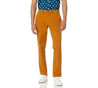 Amazon Essentials Pantaloni Chino Elasticizzati Casual vestibilità Aderente Uomo, Cammello Scuro, 34W / 29L