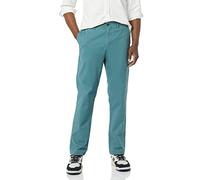 Amazon Essentials Pantaloni Chino Elasticizzati Casual vestibilità Aderente Uomo, Verde Scuro, 34W / 30L