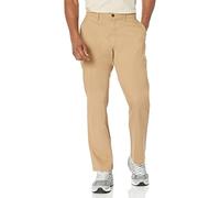 Amazon Essentials Pantaloni chino elasticizzati casual vestibilità classica Uomo, Marrone Cenere, 42W / 32L