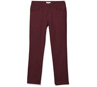 Amazon Essentials Pantaloni Chino Elasticizzati Comodi a 5 tasche, Vestibilità Skinny Uomo, Bordeaux, 32W / 36L