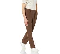 Amazon Essentials Pantaloni chino plissettati dal taglio classico e resistenti alle pieghe (disponibili nelle taglie Big & Tall) Uomo, Marrone, 32W / 31L