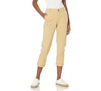 Amazon Essentials Pantaloni Color Kaki Cropped Elasticizzati a Vita Media con Gamba Affusolata, Vestibilità Aderente (Disponibili in Taglie Forti) Donna, Marrone Kaki, 50