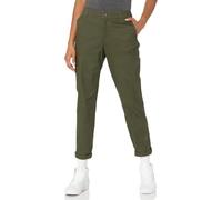 Amazon Essentials Pantaloni Color Kaki Cropped Elasticizzati a Vita Media con Gamba Affusolata, vestibilità Aderente (Disponibili in Taglie Forti) Donna, Verde Oliva Scuro, 50