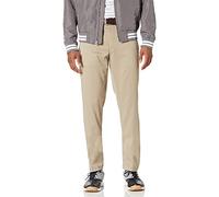 Amazon Essentials Pantaloni da Golf Elasticizzati Aderenti Uomo, Marrone Kaki, 35W / 34L