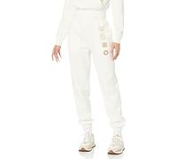 Amazon Essentials Pantaloni da Jogging a Vita Alta vestibilità Comoda (Disponibili in Taglie Forti) Donna, Bianco Guscio D'uovo, 5XL Plus