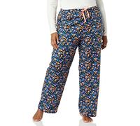 Amazon Essentials Pantaloni da notte da donna in flanella (disponibili in taglie forti), blu navy, stampa floreale, S
