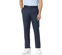 Amazon Essentials Pantaloni da Uomo Slim Fit con Parte Anteriore Piatta, Blu Navy, 86 x 81 cm (Larghezza x Lunghezza)