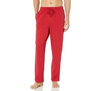 Amazon Essentials Pantaloni del Pigiama in Maglia di Cotone Uomo, Rosso, M