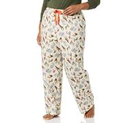 Amazon Essentials Pantaloni di Pigiama in Flanella - colori fuori produzione Donna, Beige Chiaro Festaioli, XXS