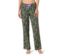 Amazon Essentials Pantaloni di Pigiama in Flanella - colori fuori produzione Donna, Nero Folk, XXS