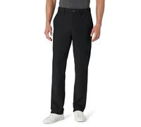 Amazon Essentials Pantaloni Elasticizzati Antipiega Uomo, Nero, 33W / 28L