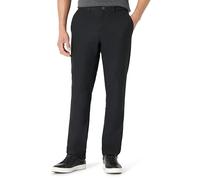 Amazon Essentials Pantaloni Elasticizzati Antipiega Uomo, Nero, 33W / 28L