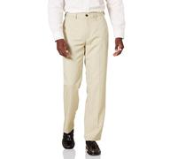Amazon Essentials Pantaloni Eleganti da Completo Vestibilità Classica con Vita Elasticizzata e Senza Pince Uomo, Grigio Pietra, 36W / 34L