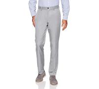 Amazon Essentials Pantaloni Eleganti da Uomo Slim Fit con Parte Anteriore Piatta, Grigio Chiaro, 86 x 81 cm