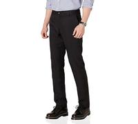Amazon Essentials Pantaloni Eleganti da Uomo Slim Fit, Piatti, Neri, 86 x 81 cm (Larghezza x Lunghezza)