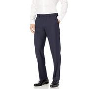 Amazon Essentials Pantaloni Eleganti Elasticizzati Anti-Piega dal Taglio Classico Uomo, Blu Marino, 28W / 28L