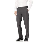 Amazon Essentials Pantaloni Eleganti Elasticizzati Anti-Piega dal Taglio Classico Uomo, Carbone, 40W / 28L