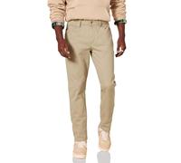 Amazon Essentials Pantaloni in Twill Elasticizzati con 5 Tasche e vestibilità Sportiva (Disponibile nelle Taglie Big & Tall) Uomo, Tan, 32W / 32L