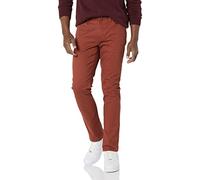 Amazon Essentials Pantaloni in Twill Elasticizzati con 5 Tasche Slim Uomo, Ruggine, 35W / 28L